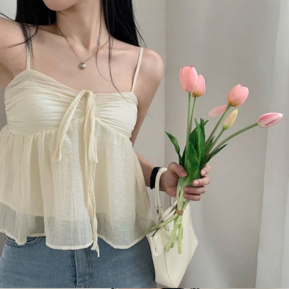 Cream Baby Doll Top